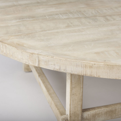 Mercana Rosie 48" Round Coffee Table - Blonde, Wood