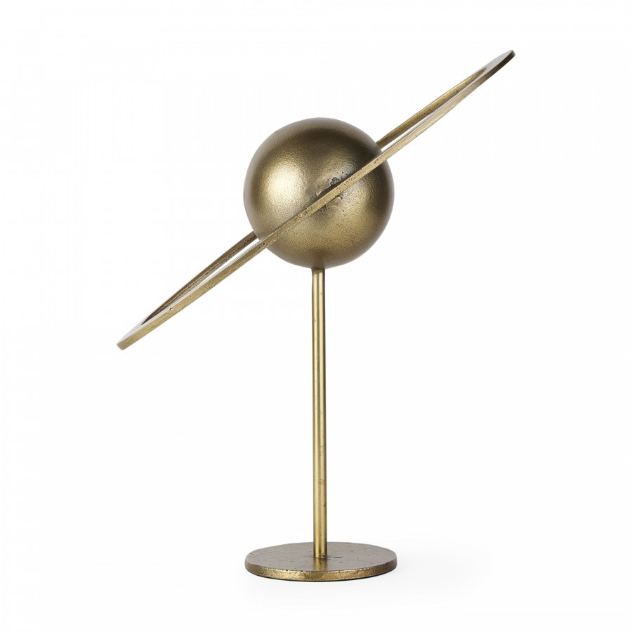 Mercana Atlas 15" Metal Solar System Ornament - Gold