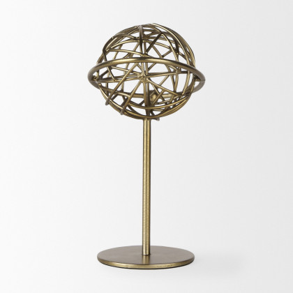 Mercana Atlas 10" Metal Solar System Ornament - Gold