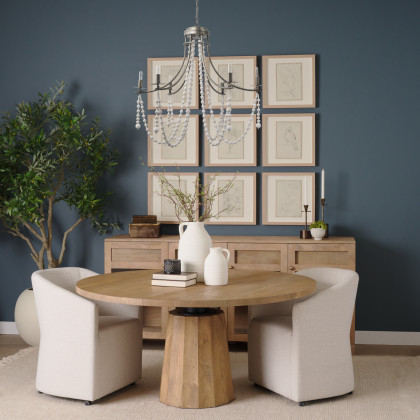 Mercana Selma Chandelier - White