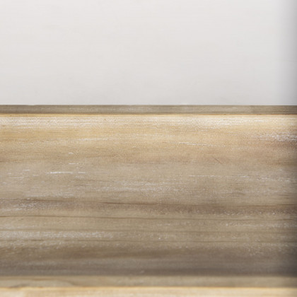 Mercana Carver Rectangular Wood Trays (Set of 2) - Whitewashed