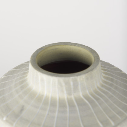 Mercana Blume Large Vase - Gray/White, Ceramic