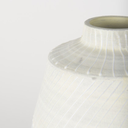 Mercana Blume Large Vase - Gray/White, Ceramic