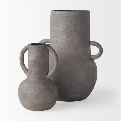 Mercana Armani Small Vase - Brown/Gray, Ceramic