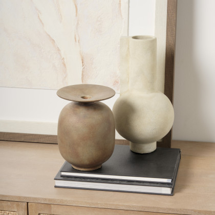 Mercana Rylee Vase - Brown, H8"