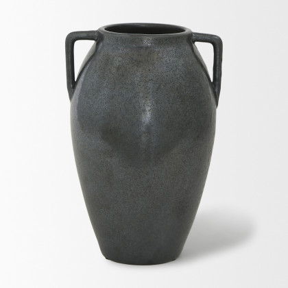 Mercana Kora Vase - Dark Metallic, H11"