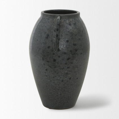 Mercana Kora Vase - Dark Metallic, H11"