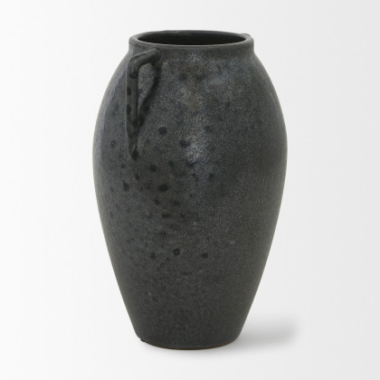 Mercana Kora Vase - Dark Metallic, H11"