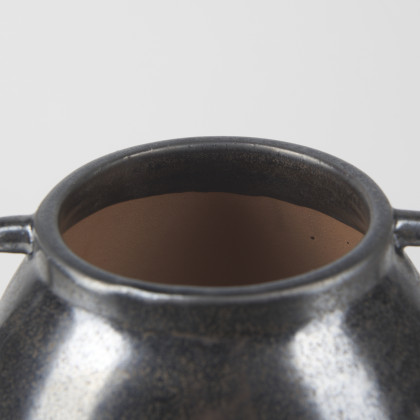 Mercana Kora Vase - Dark Metallic, H11"