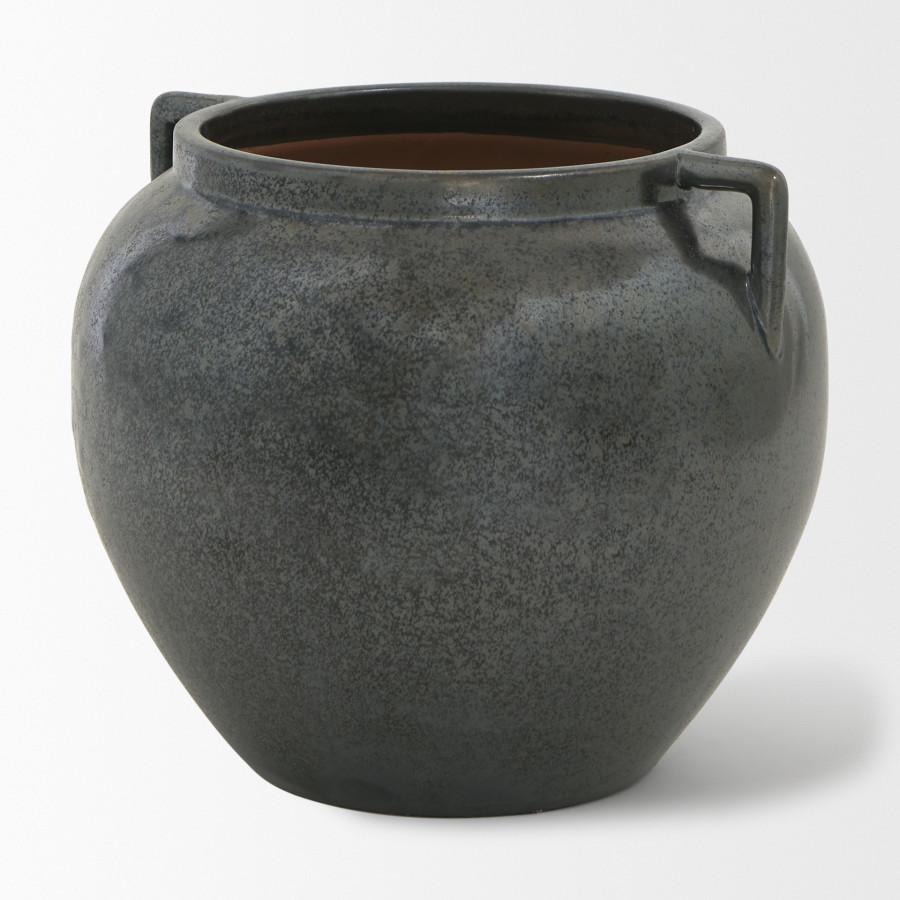 Mercana Kora Vase - Dark Metallic, H8,5"