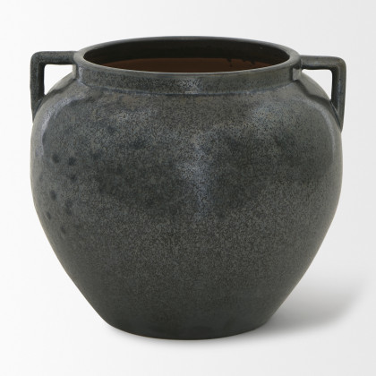 Mercana Kora Vase - Dark Metallic, H8,5"