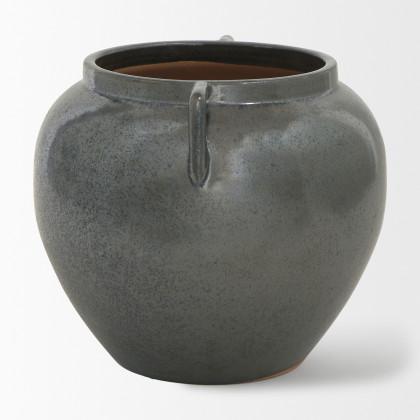 Mercana Kora Vase - Dark Metallic, H8,5"