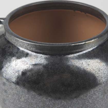 Mercana Kora Vase - Dark Metallic, H8,5"