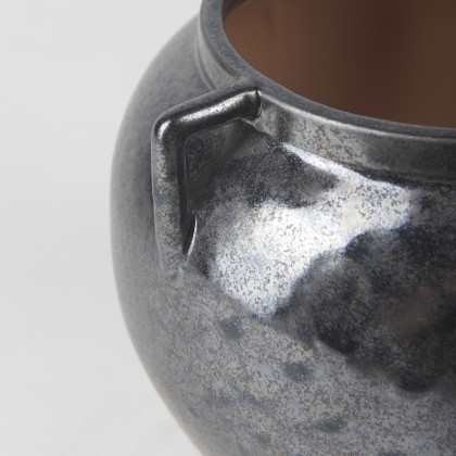 Mercana Kora Vase - Dark Metallic, H8,5"