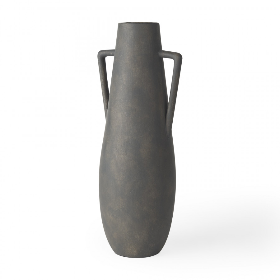 Mercana Kilian Vase - Matte Brown, H17"