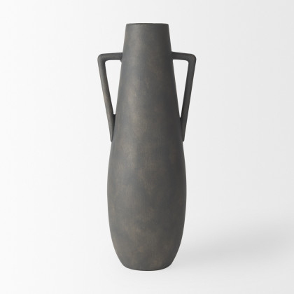 Mercana Kilian Vase - Matte Brown, H17"