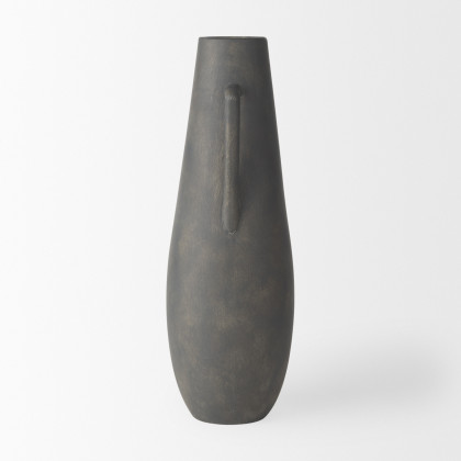 Mercana Kilian Vase - Matte Brown, H17"
