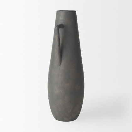 Mercana Kilian Vase - Matte Brown, H17"