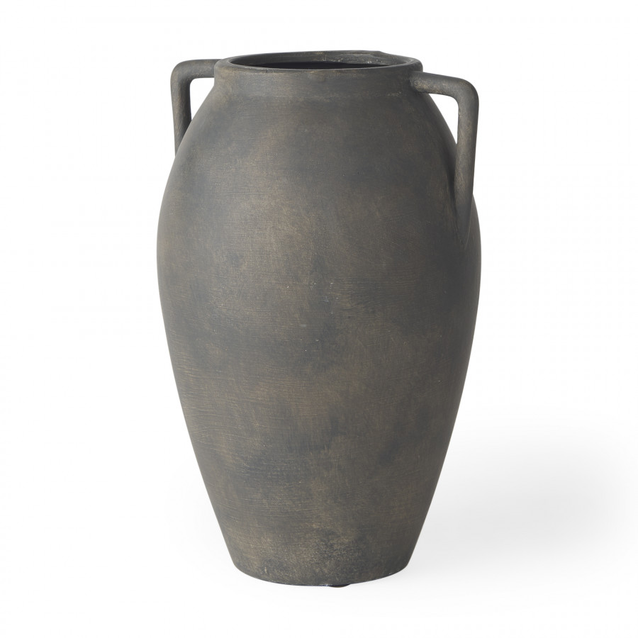 Mercana Kilian Vase - Matte Brown, H11"