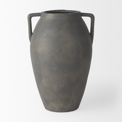 Mercana Kilian Vase - Matte Brown, H11"