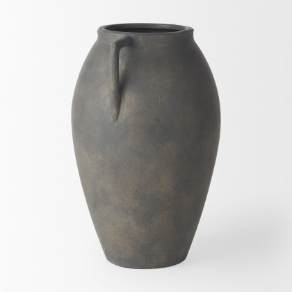 Mercana Kilian Vase - Matte Brown, H11"