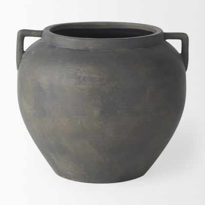 Mercana Kilian Vase - Matte Brown, H8,5"
