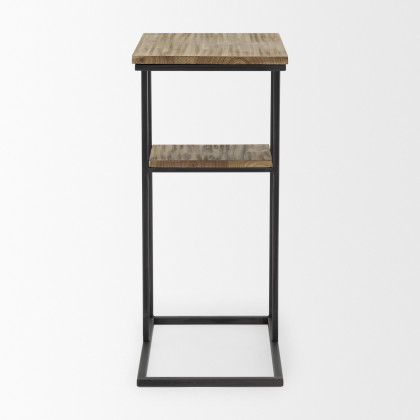 Mercana Ronin Rectangle Accent Table - Brown, Wood