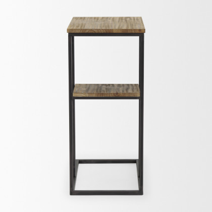 Mercana Ronin Rectangle Accent Table - Brown, Wood