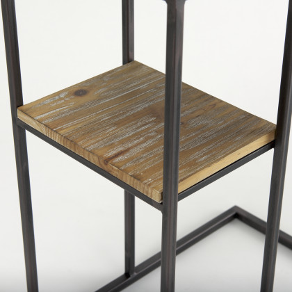 Mercana Ronin Rectangle Accent Table - Brown, Wood