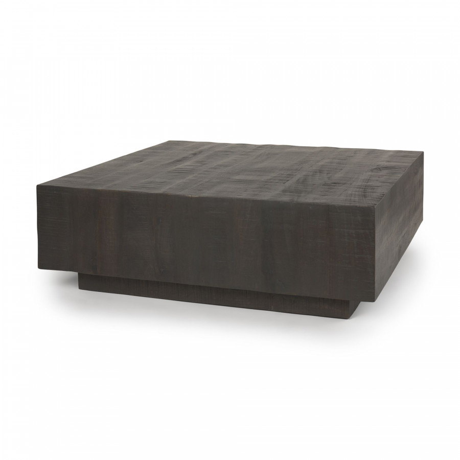 Mercana Hayden 48" Square Coffee Table - Dark Brown, Wood