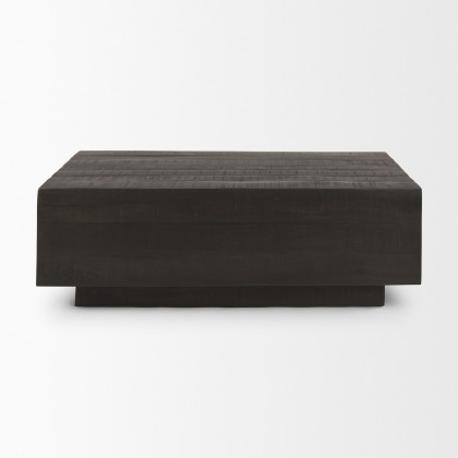 Mercana Hayden 28" Rectangular Coffee Table - Dark Brown, Wood