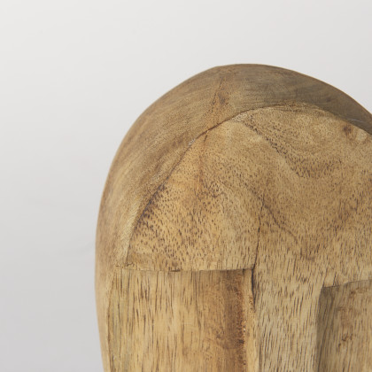 Mercana Ivan Medium Sculpture - Brown, Wood