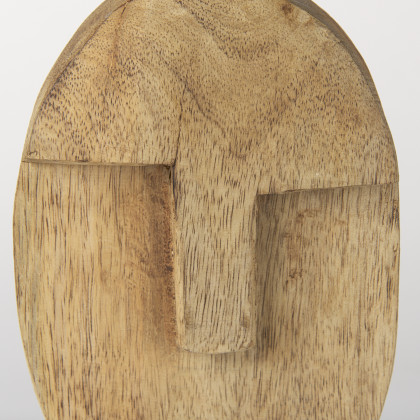 Mercana Ivan Medium Sculpture - Brown, Wood