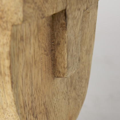 Mercana Ivan Medium Sculpture - Brown, Wood