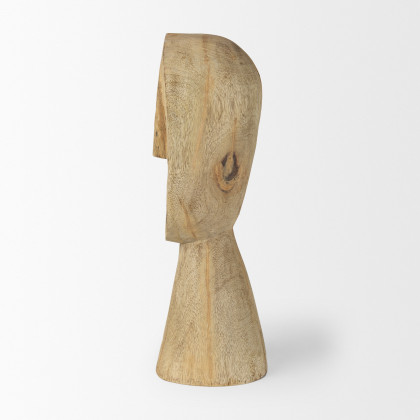 Mercana Ivan Large Sculpture - Brown, Wood