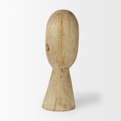 Mercana Ivan Large Sculpture - Brown, Wood