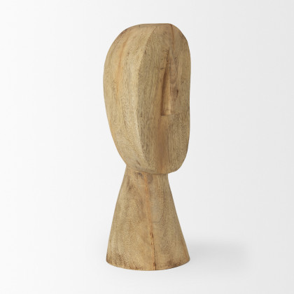 Mercana Ivan Large Sculpture - Brown, Wood