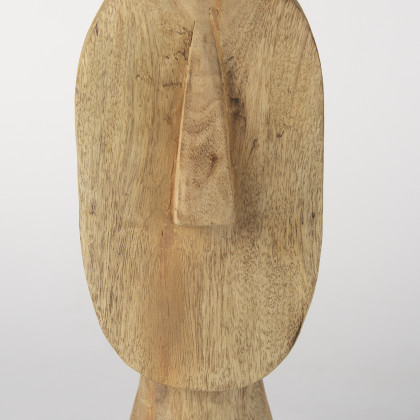 Mercana Ivan Large Sculpture - Brown, Wood
