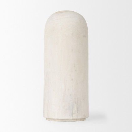 Mercana Knox Medium Object - White, Wood
