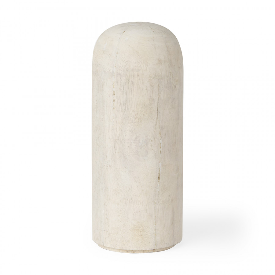 Mercana Knox Tall Object - White, Wood