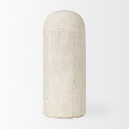 Mercana Knox Tall Object - White, Wood