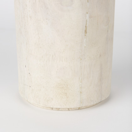 Mercana Knox Tall Object - White, Wood
