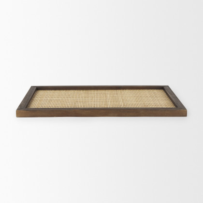 Mercana Silas Round Tray - Brown, Wood