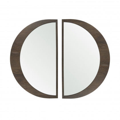 Mercana Celeste Small Mirror - Dark Brown