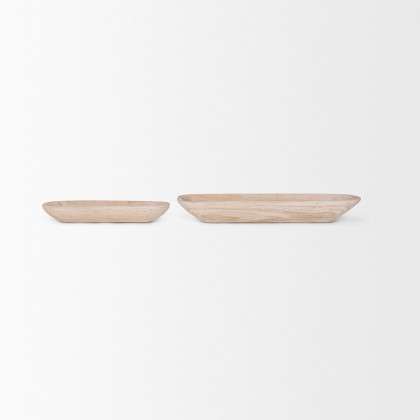 Mercana Athena Reclaimed Wood Trays (Set of 2) - Light-Wash