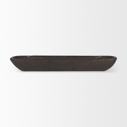 Mercana Athena Reclaimed Wood Trays (Set of 2) - Black/Brown