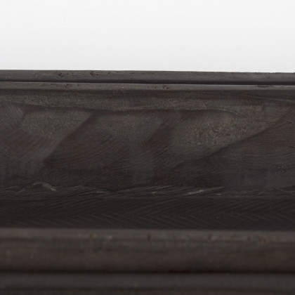Mercana Athena Reclaimed Wood Trays (Set of 2) - Black/Brown