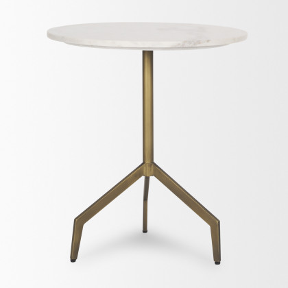 Mercana Serre Accent Table - Gold, Metal