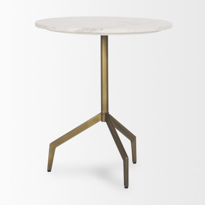 Mercana Serre Accent Table - Gold, Metal