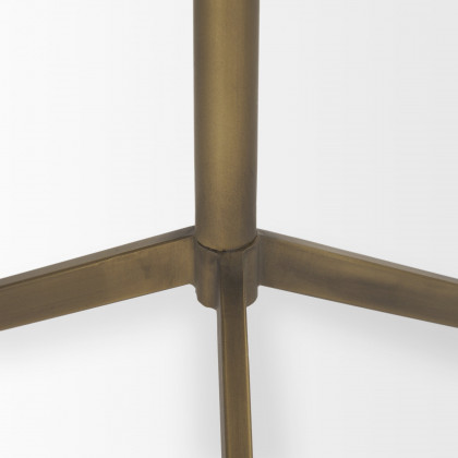 Mercana Serre Accent Table - Gold, Metal
